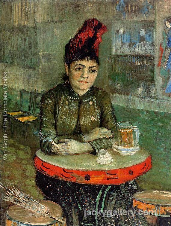 Agostina Segatori Sitting In The Cafe Du Tambourin, Van Gogh painting